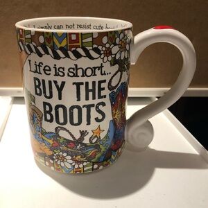 3/$40 Suzy Toronto “Life is Short… Buy the Boots” Mug